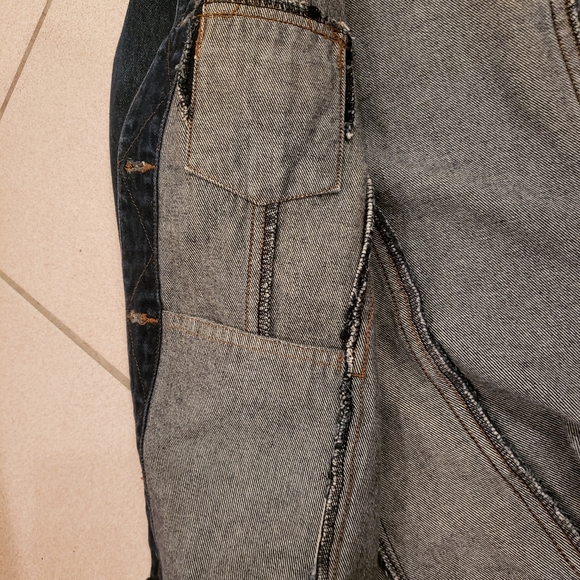 Classic Denim Jacket, Contrast Jeans, size 3 - Picture 5 of 8